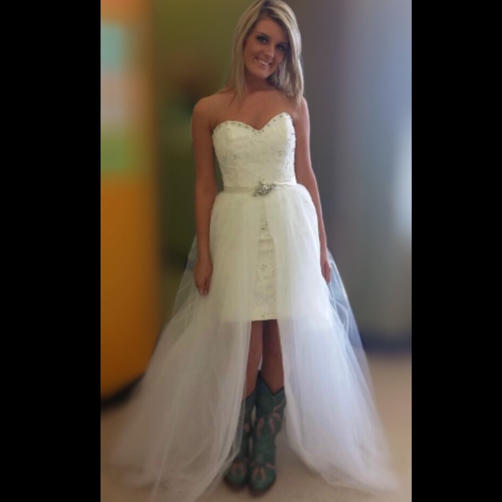 Mori Lee convertible wedding gown